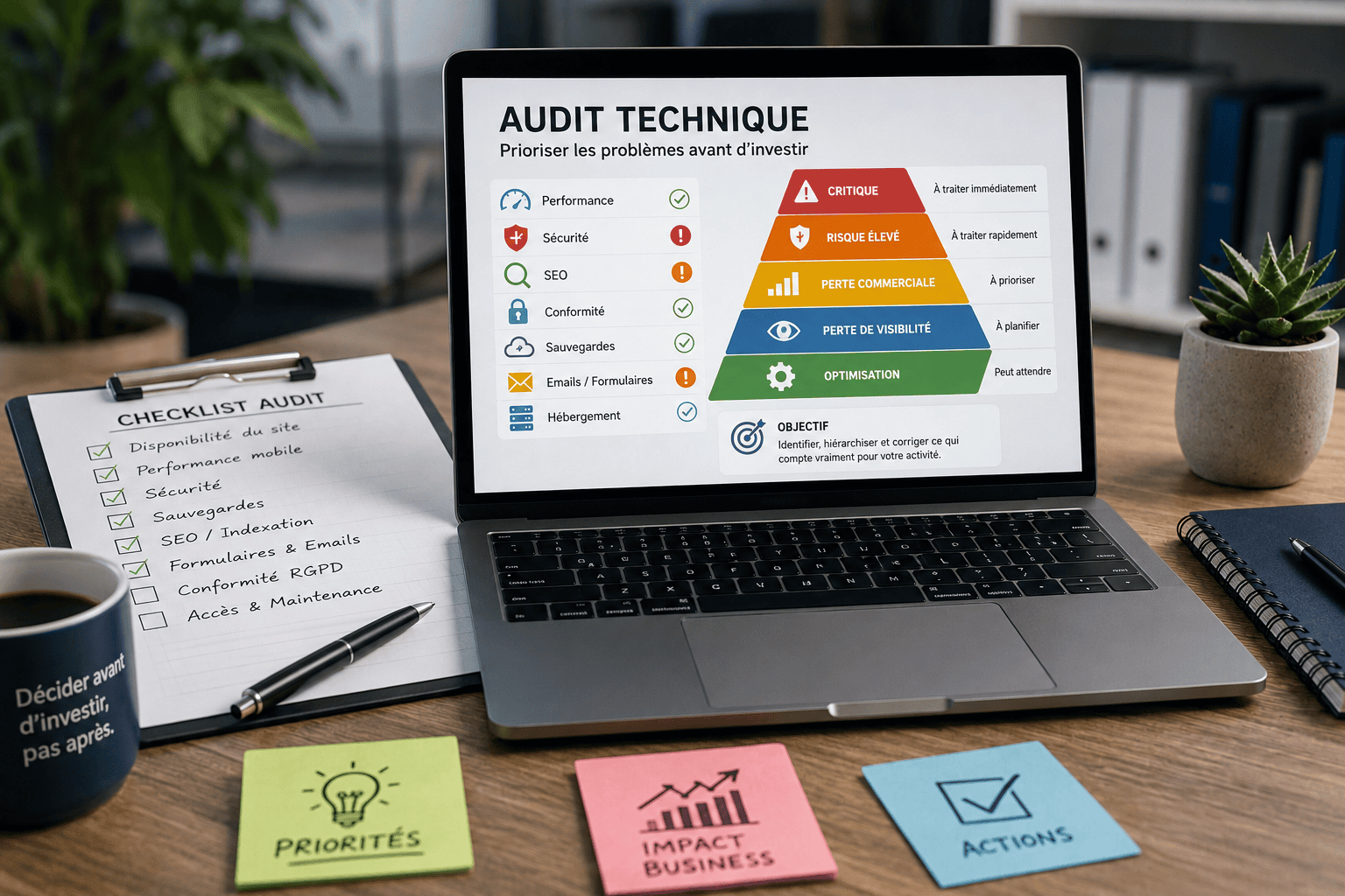Audit technique de site Comment prioriser les problèmes avant d’investir